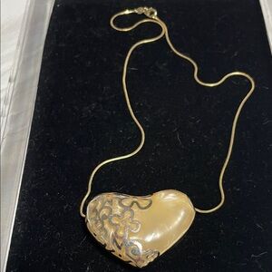 Elegant Gold Heart Pendant Necklace